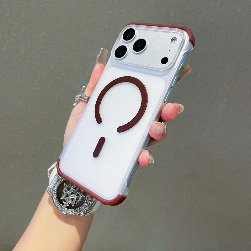 Ultra Thin Frameless Phone Cover - 프리미엄 반랩형 프레임리스 맥세이프 폰 케이스