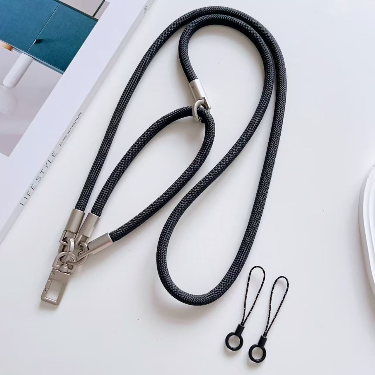 Crossbody Lanyard Neck Strap Case - 크로스바디 폰 스트랩 넥 로프 숄더