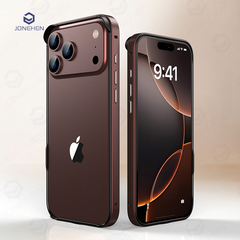 Metal Bumper Aluminum Frame Case - 아이폰 18, 17, 16, 15, 14,