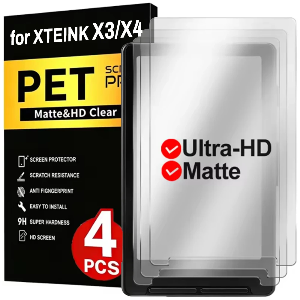Matte Anti Glare Screen Protector - 1-4pcs XTEINK X3 X4용 소프트 PET