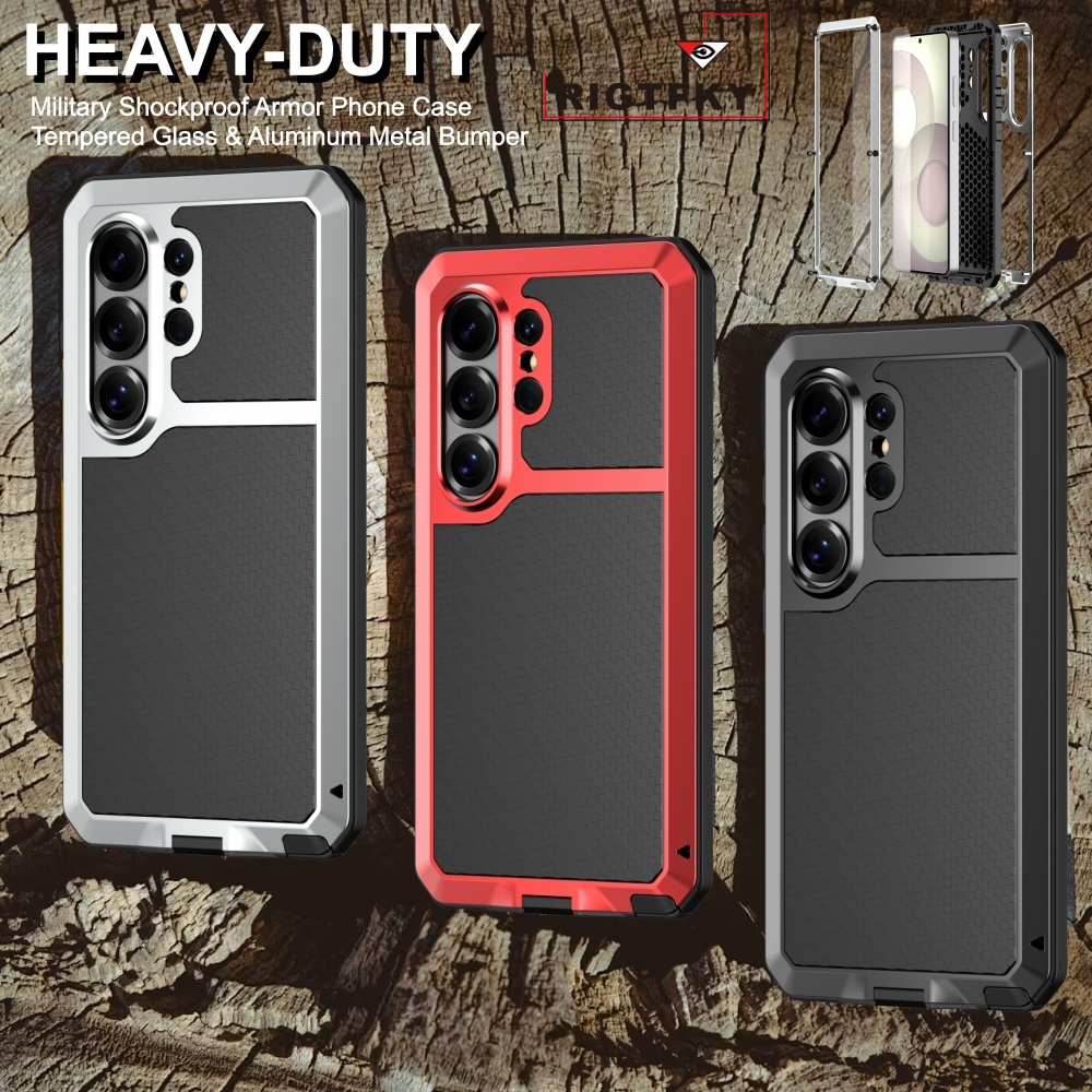 Heavy Duty 360 Full Body Protective Case - 삼성 S26 울트라, S26 플러스용 케이스,