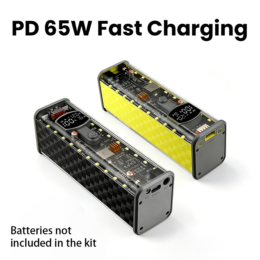 Power Banks - PD 65W 파워뱅크 DIY 케이스 8x18650