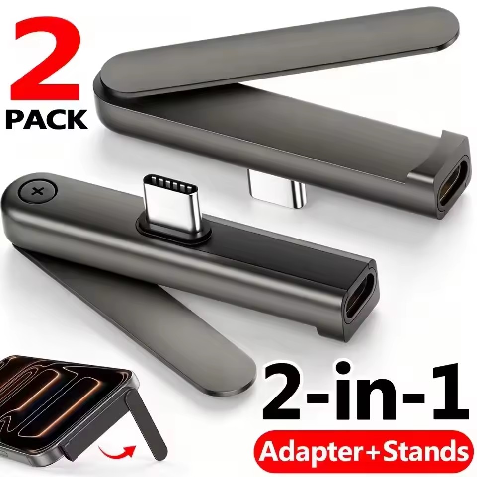 Phone Stands - 2/1개 휴대용 USB C-3.5mm 오디오 브래킷