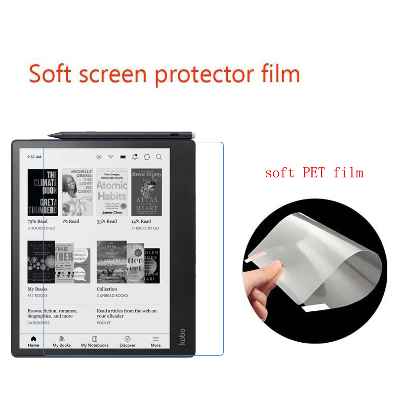 Matte Anti Glare Screen Protector - Kobo Elipsa 2E 10.3인치용 투명 HD/무광택