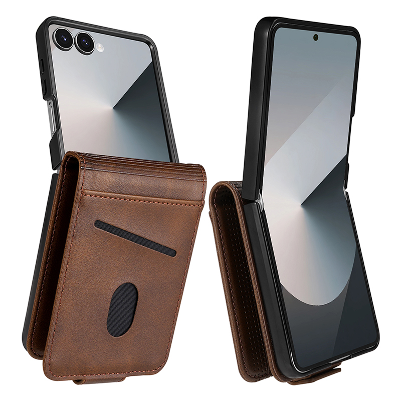 삼성 갤럭시 Z 플립 8 7 6 5 4 플립8 플립7F - Leather Wallet Card Holder Phone Cover 리뷰 및 가격