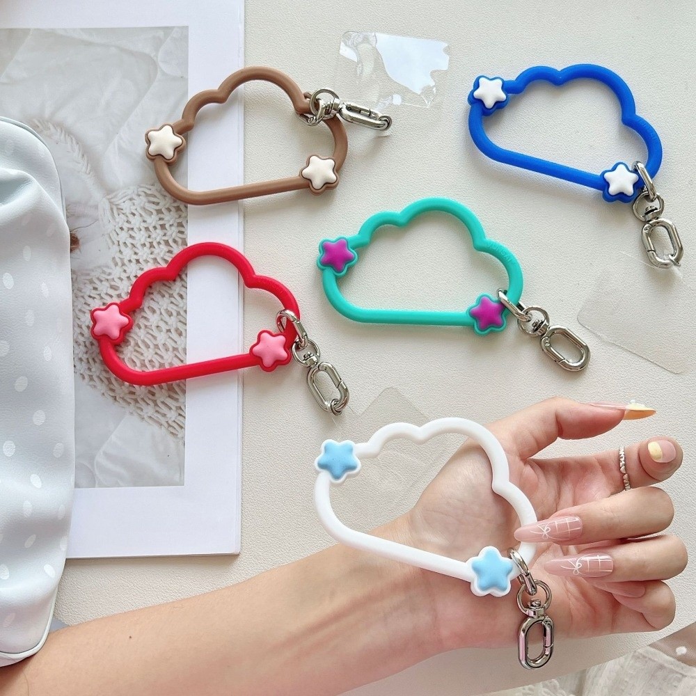 귀여운 실리콘 휴대폰 랜야드 스트랩, 분실 방지 구름  - Cute Cartoon Wrist Strap Silicone Case 리뷰 및 가격