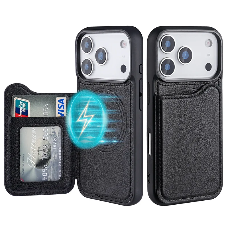 맥세이프 마그네틱 플립 가죽 지갑 카드 홀더 아이폰 1 - Leather Wallet Card Holder Phone Cover 리뷰 및 가격