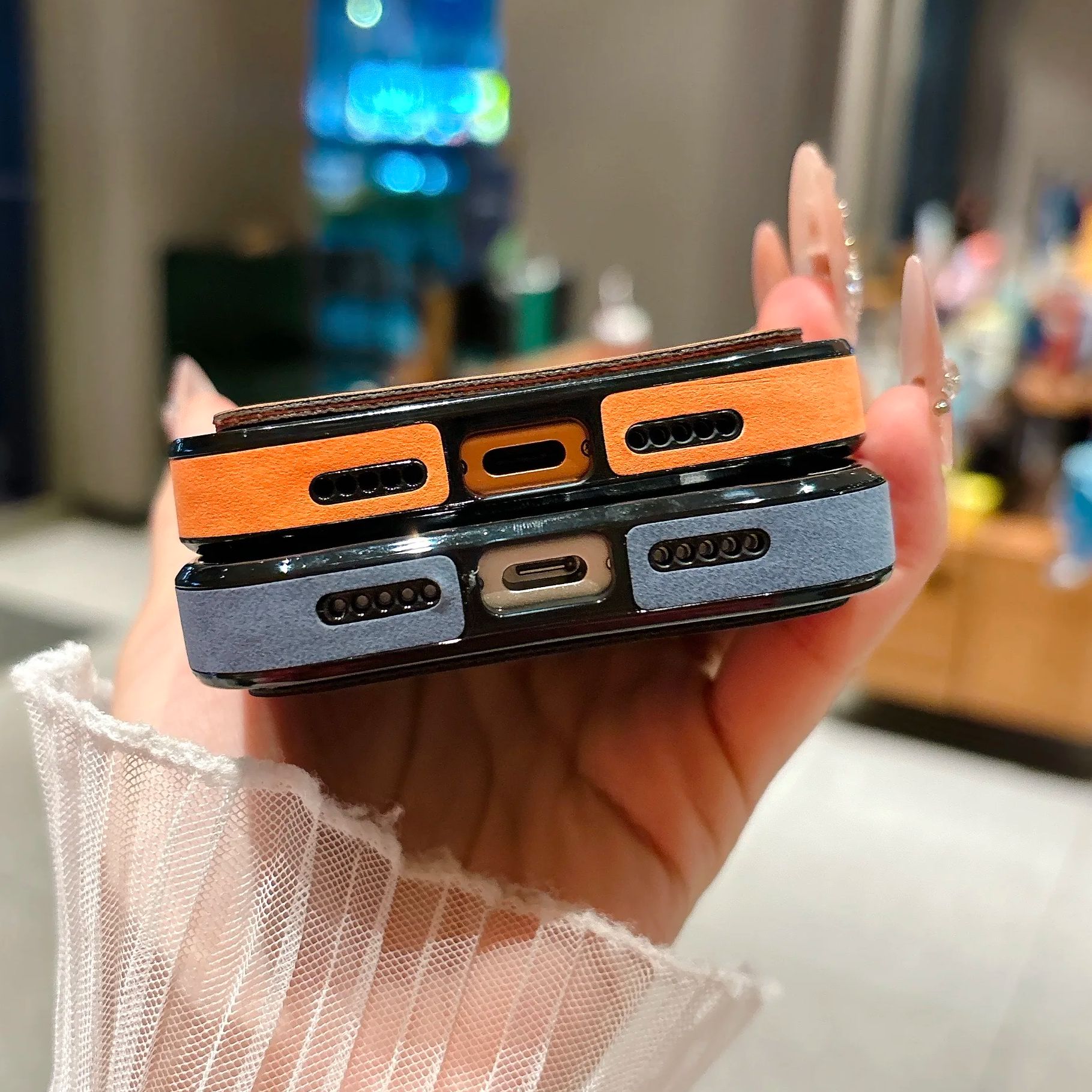 지갑 카드 홀더 스웨이드 가죽 폰 케이스 아이폰 17  - Leather Wallet Card Holder Phone Cover 리뷰 및 가격