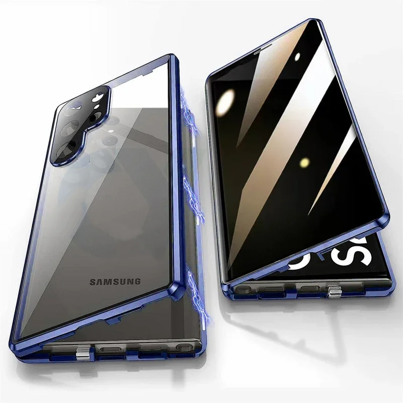 금속 전화 케이스 삼성 갤럭시 S23 S22 S25 P - Anti Spy Privacy Glass Case 리뷰 및 가격