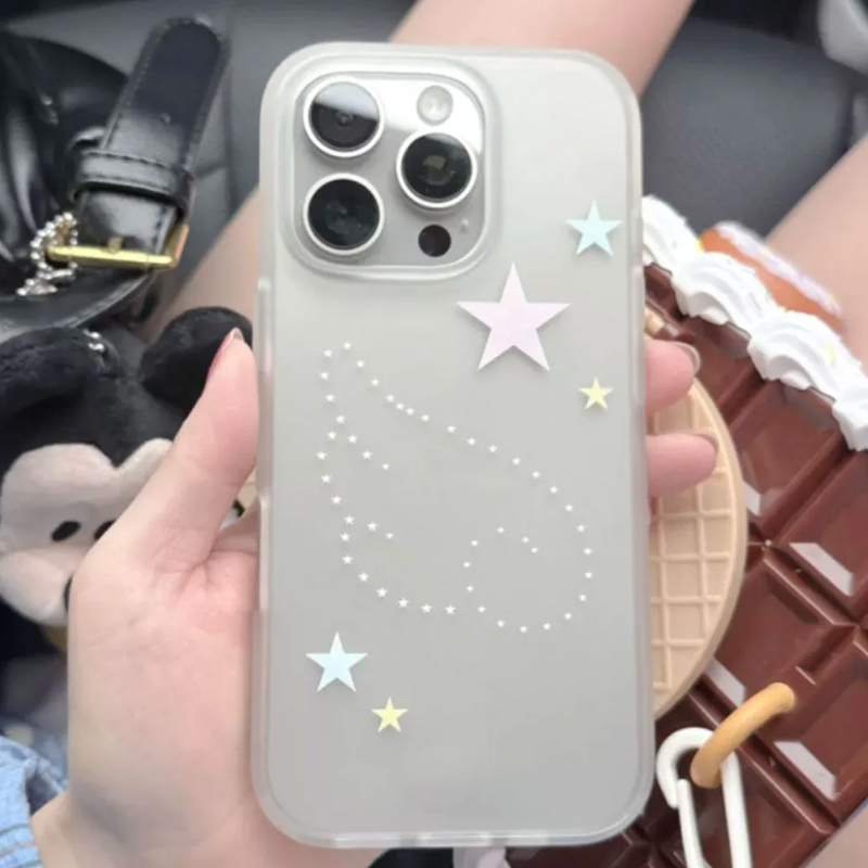 심플 엔젤 화이트 폴카 도트 투명 무광 폰 케이스 아이 - Clear Shockproof Bumper Case 리뷰 및 가격