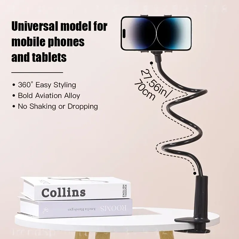 360도 회전 가능한 플렉시블 호스 폰 홀더, 편리한  - Phone Stands 리뷰 및 가격