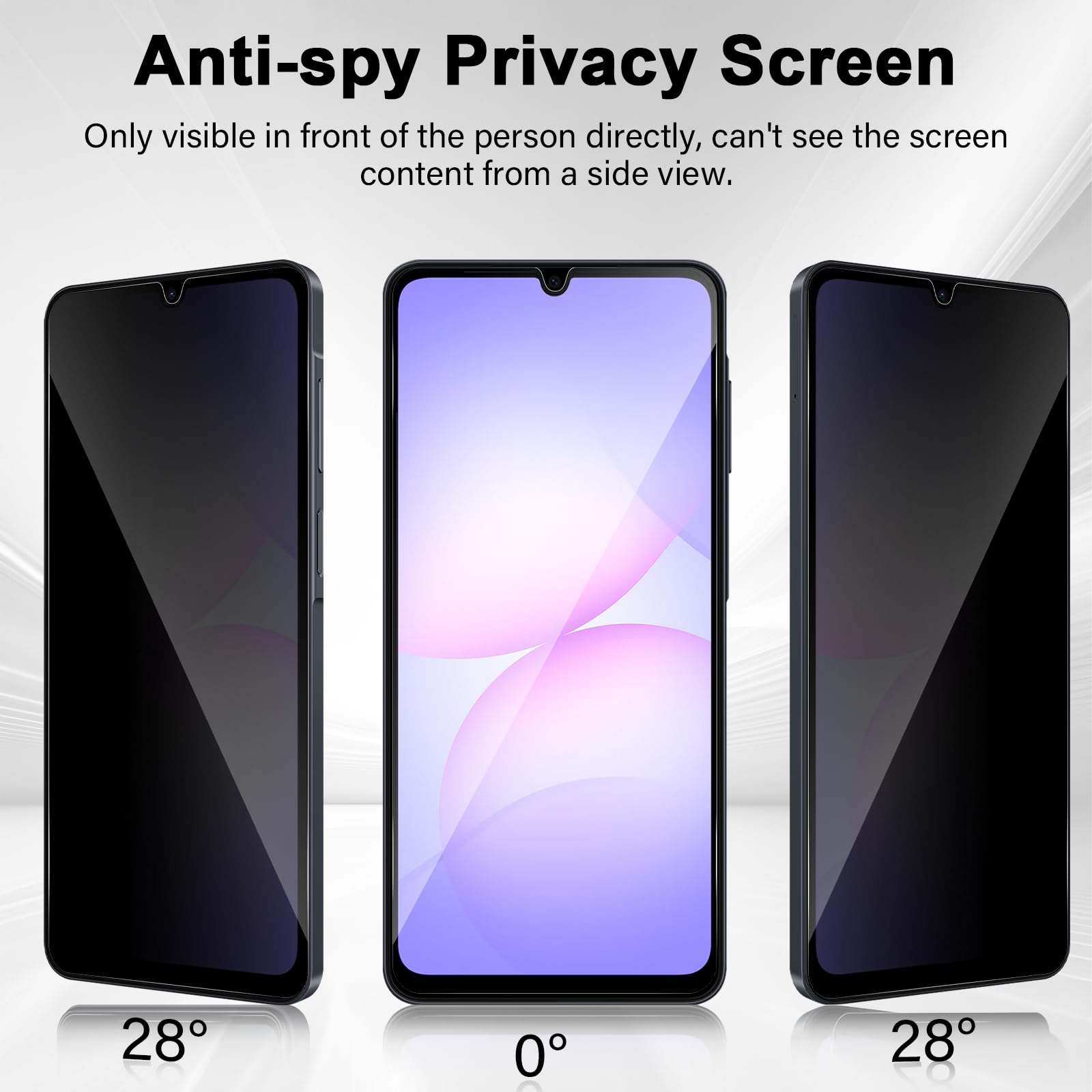 삼성 갤럭시 A07 4G 5G용 안티 스파이 스크린 보 - Anti Spy Privacy Glass Case 리뷰 및 가격