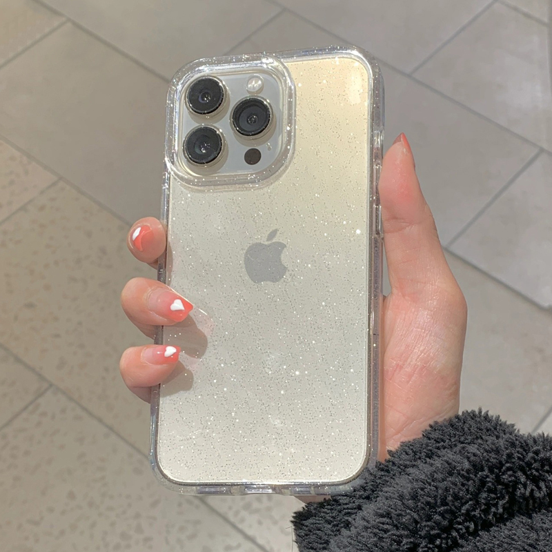 투명 심플 글리터 폰 케이스 (아이폰 16 15 14  - Clear Shockproof Bumper Case 리뷰 및 가격