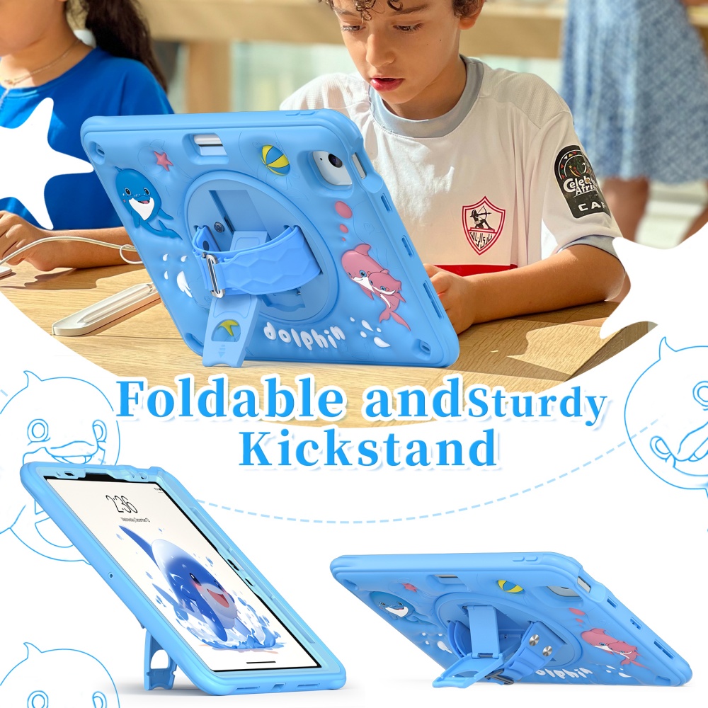 아이패드 미니 A17Pro 미니6 키즈 귀여운 케이스  - Cute Cartoon Wrist Strap Silicone Case 리뷰 및 가격