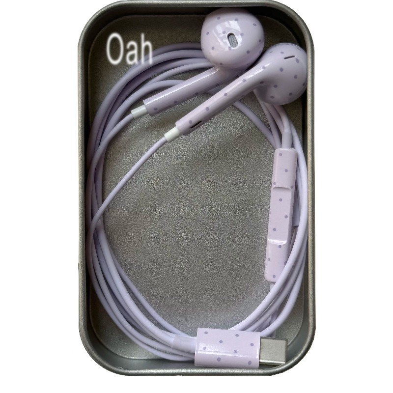 오아 폴카 도트 유선 이어폰 ABS 소재 타입-C/라이 - Earphones 리뷰 및 가격