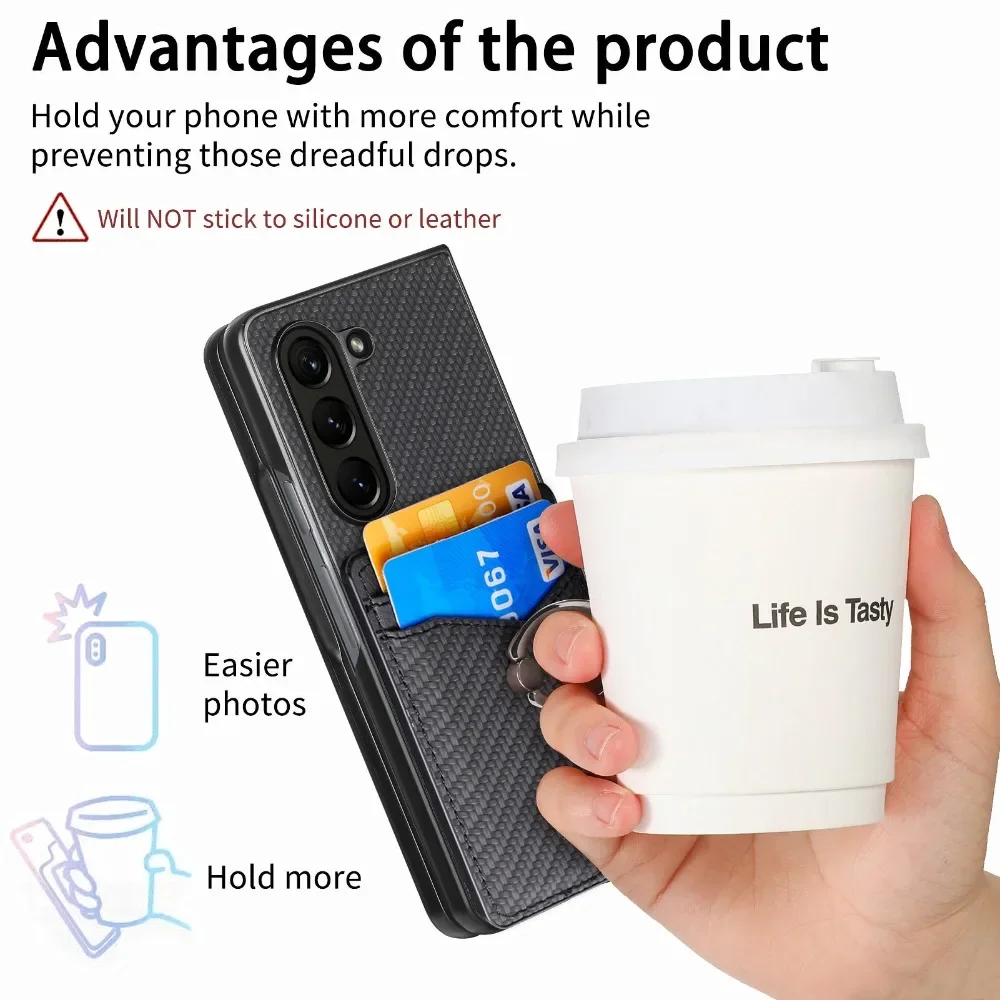 삼성 갤럭시 Z 폴드 7 6 5 4 3 2 5G용 PU - Leather Wallet Card Holder Phone Cover 리뷰 및 가격