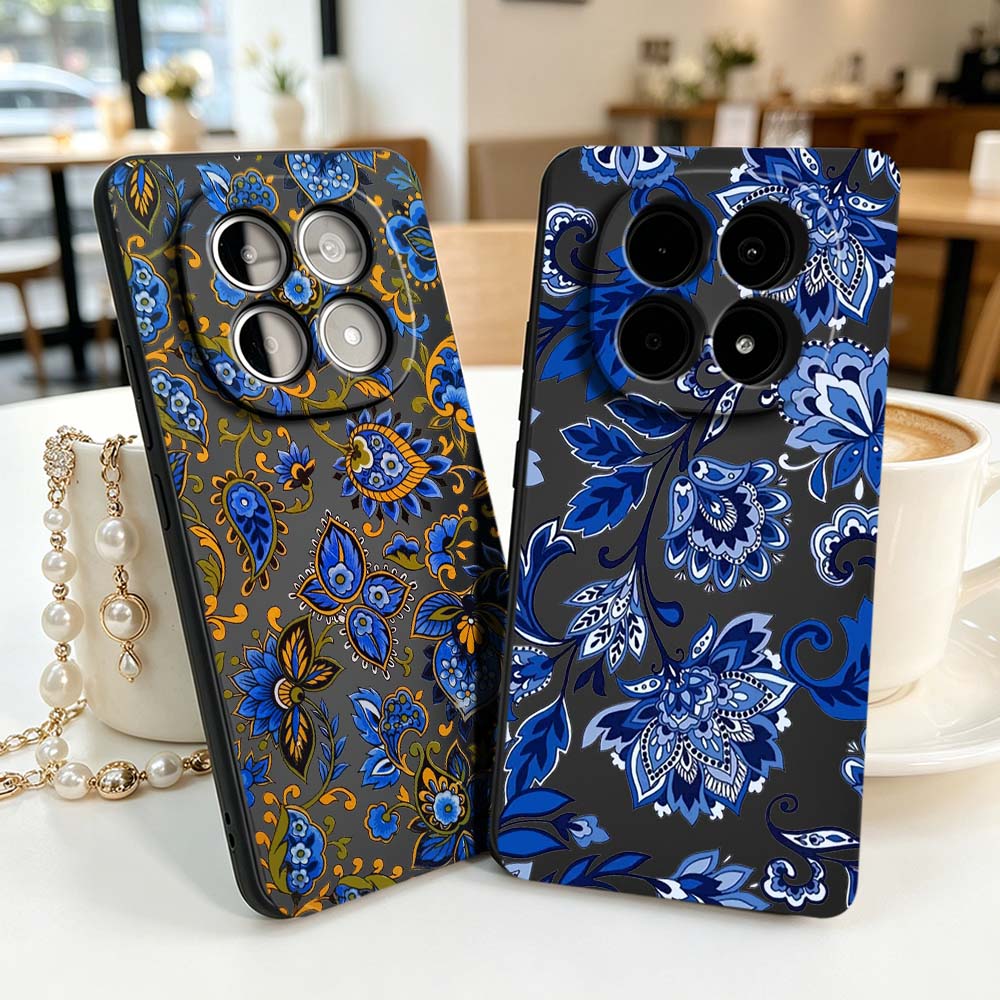 빈티지 디자인 꽃무늬 샤오미 레드미 노트 15 14 1 - Vintage Floral Pattern Soft Case 리뷰 및 가격