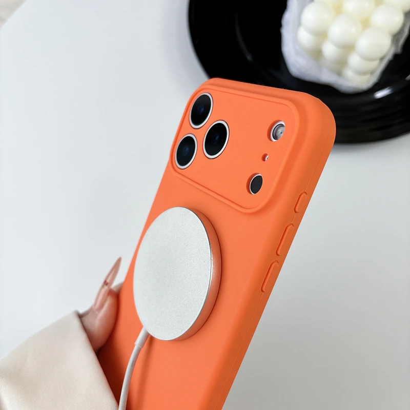 단색 공식 액체 실리콘 폰 케이스 마그세이프 아이폰 1 - Liquid Silicone Magnetic Phone Case 리뷰 및 가격
