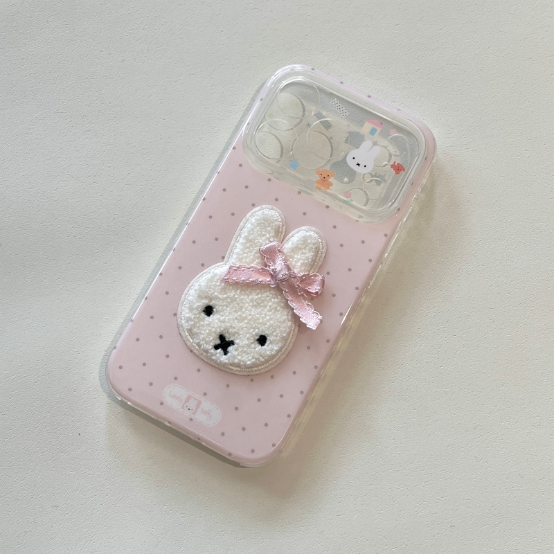귀여운 만화 캐릭터 미피 핑크 물방울 무늬 아이폰 13 - Cute Cartoon Wrist Strap Silicone Case 리뷰 및 가격