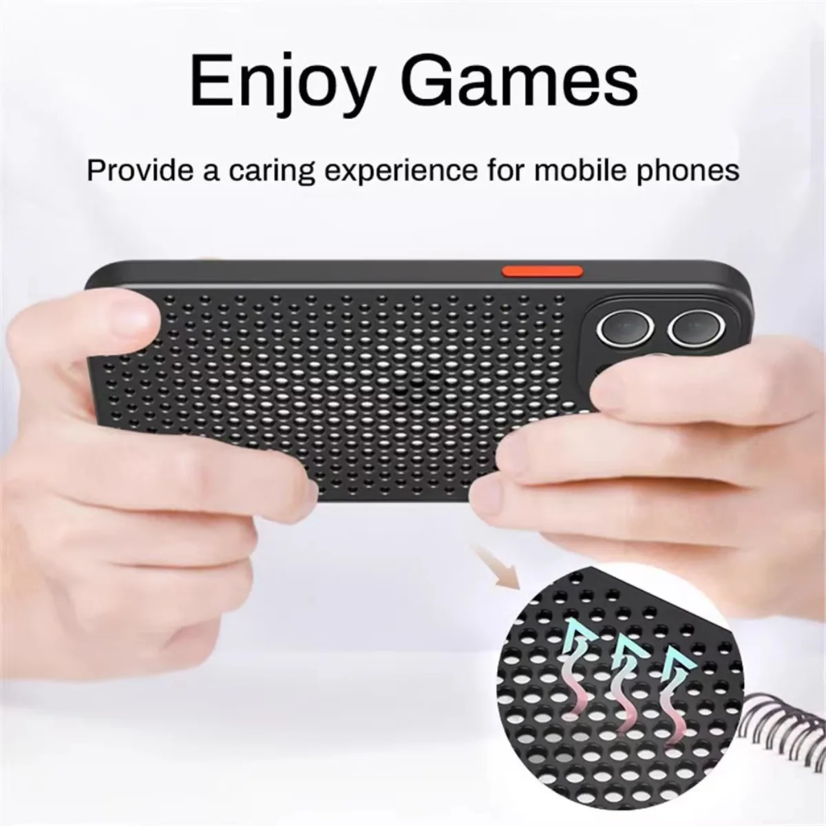 방열 냉각 휴대폰 케이스, 아이폰 16, 15, 14, - Heat Dissipation Mesh Breathable Case 리뷰 및 가격