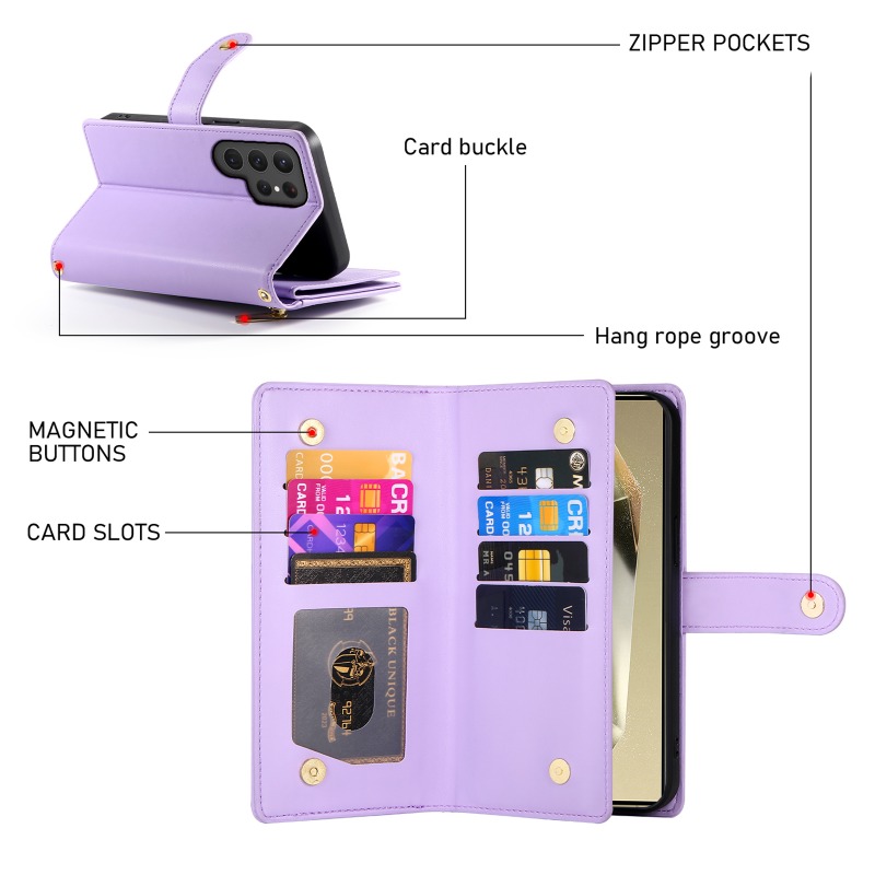삼성 갤럭시 S26 S25 울트라 S24 S23 FE  - Leather Wallet Card Holder Phone Cover 리뷰 및 가격